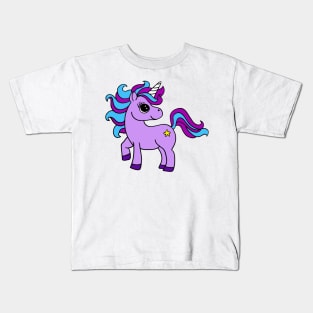 purple unicorn Kids T-Shirt